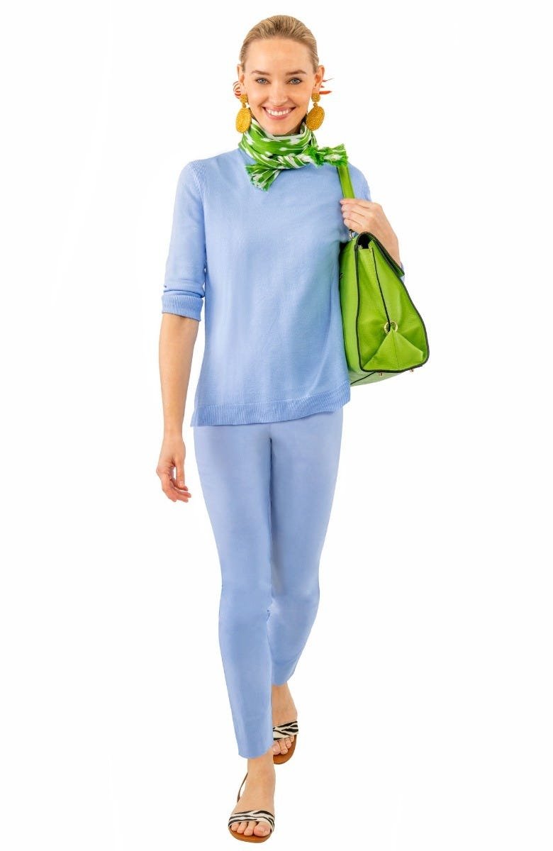 Gripeless Pull On Pants - Solid - Goddess (XXL) Periwinkle