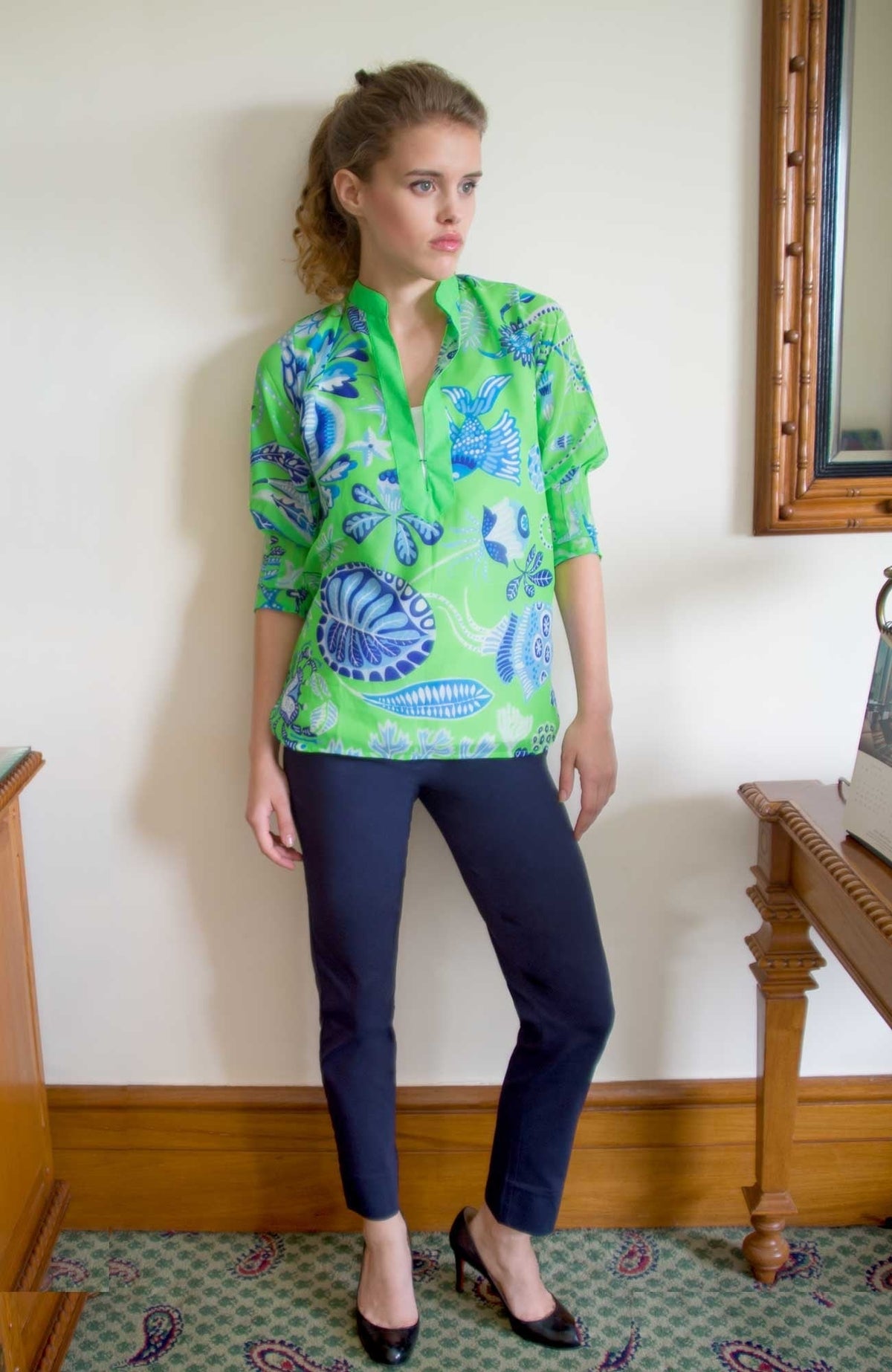 Gripeless Pull On Pants - Solid - Goddess (XXL) Navy