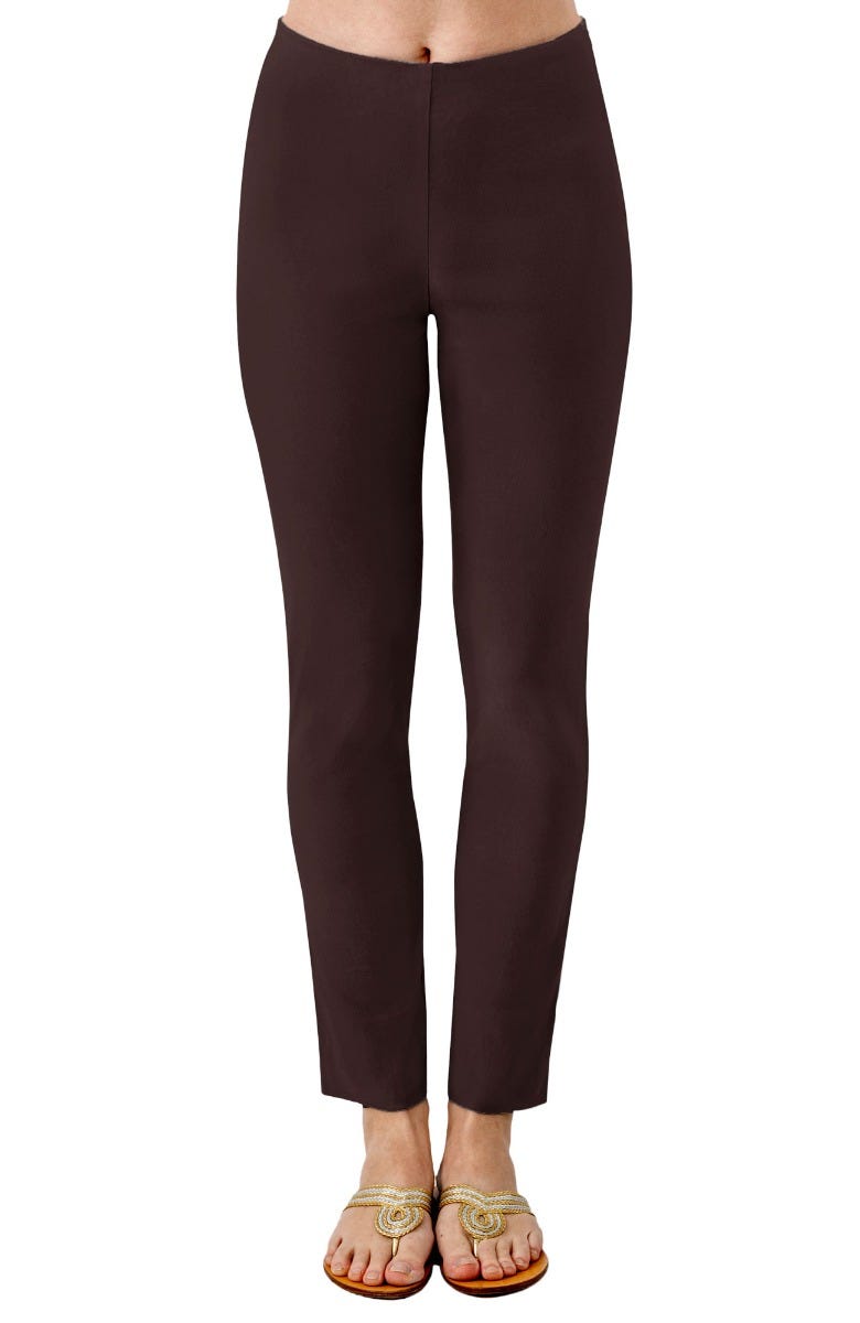Gripeless Pull On Pants - Solid - Goddess (XXL) Espresso