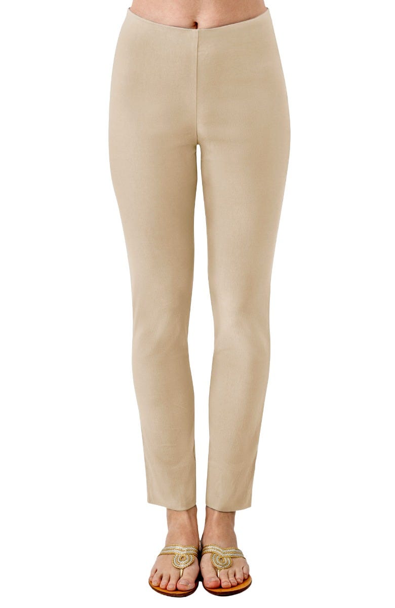 Gripeless Pull On Pants - Solid - L Creme