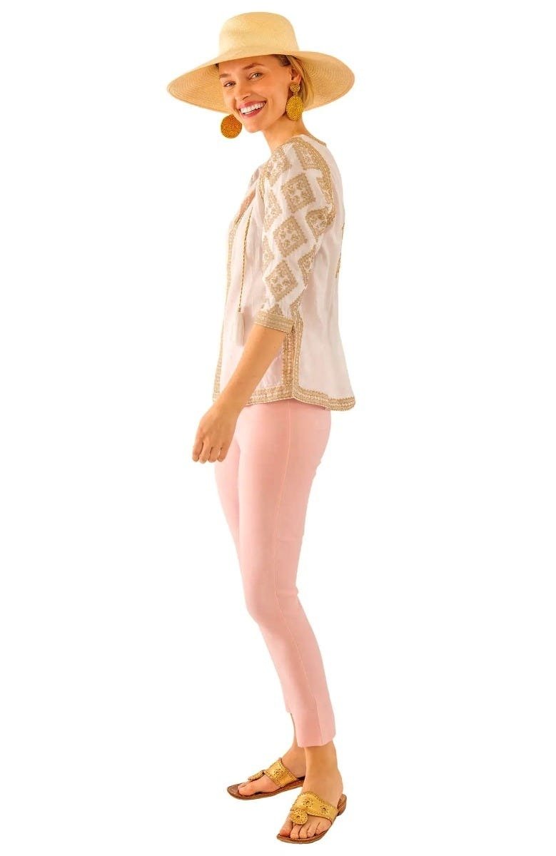 Gripeless Pull On Pants - Solid - M Pale Pink