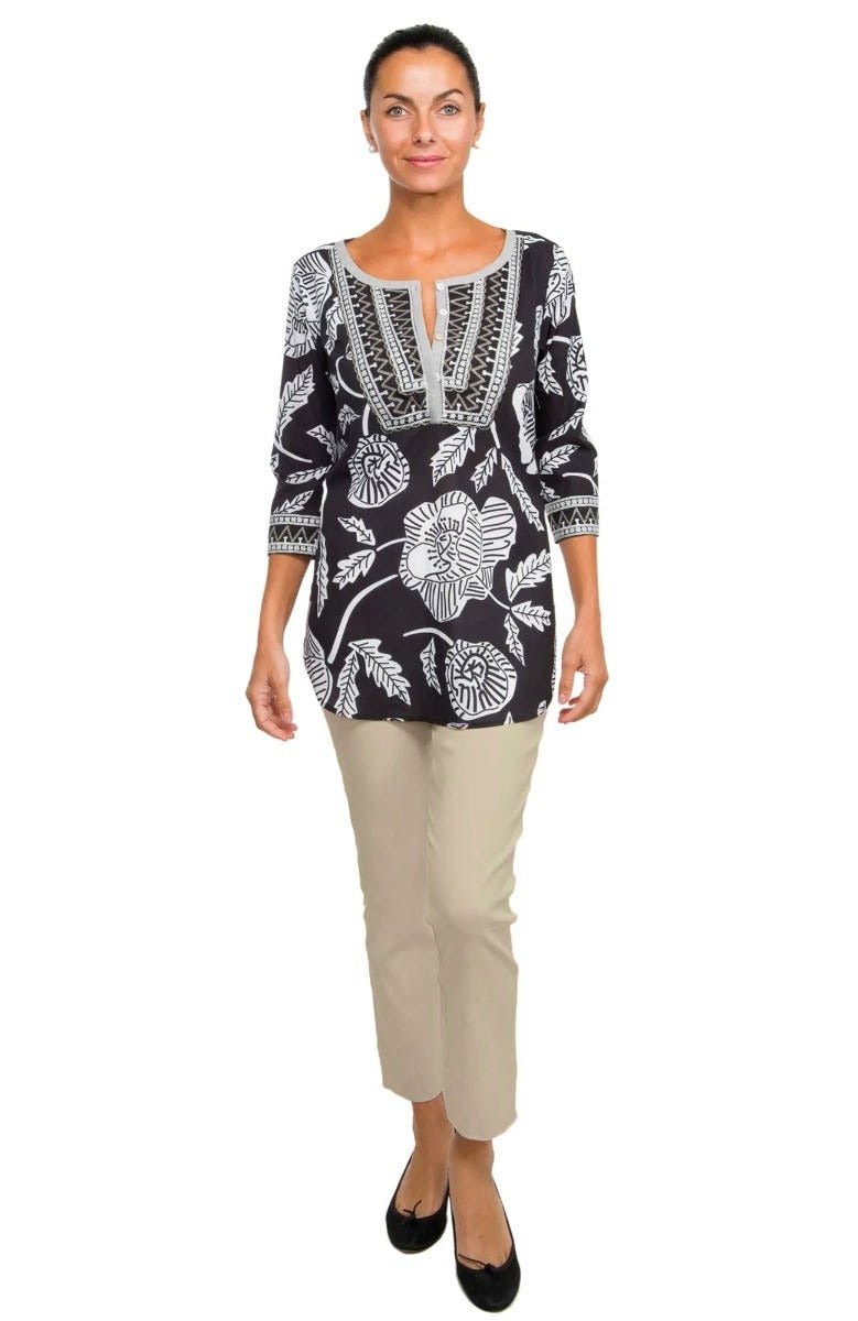 Gripeless Pull On Pants - Solid - M Creme