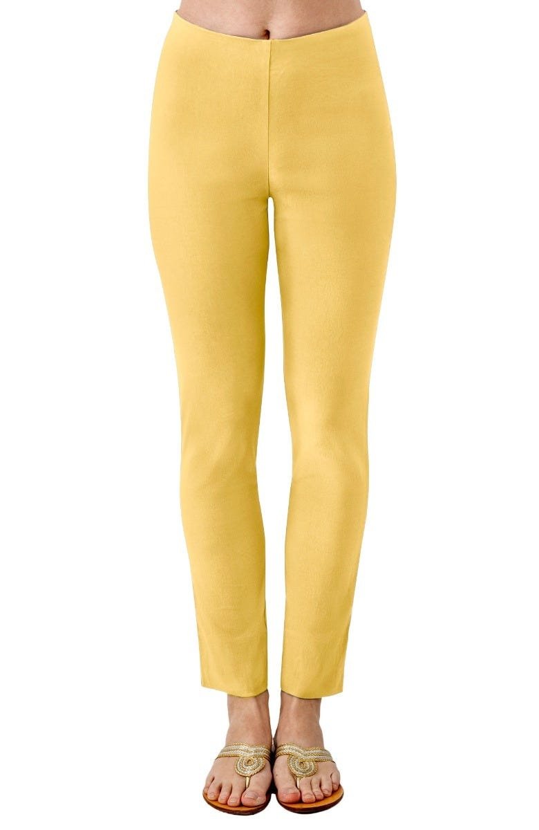 Gripeless Pull On Pants - Solid - M Pale Yellow 27"
