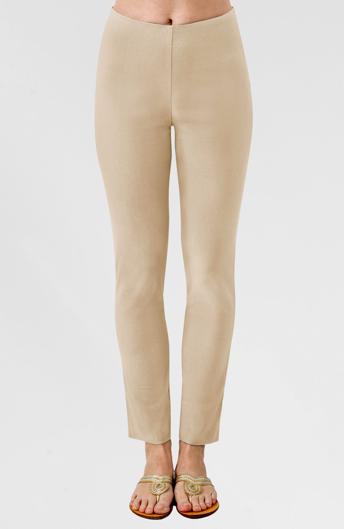 Gripeless Pull On Pants Solid - Neutrals Creme