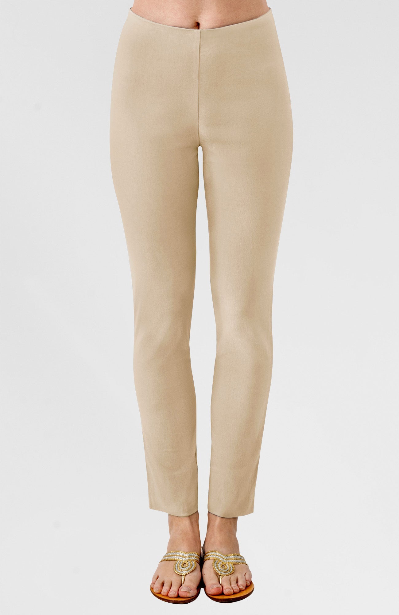 Gripeless Pull On Pants Solid - Neutrals Creme