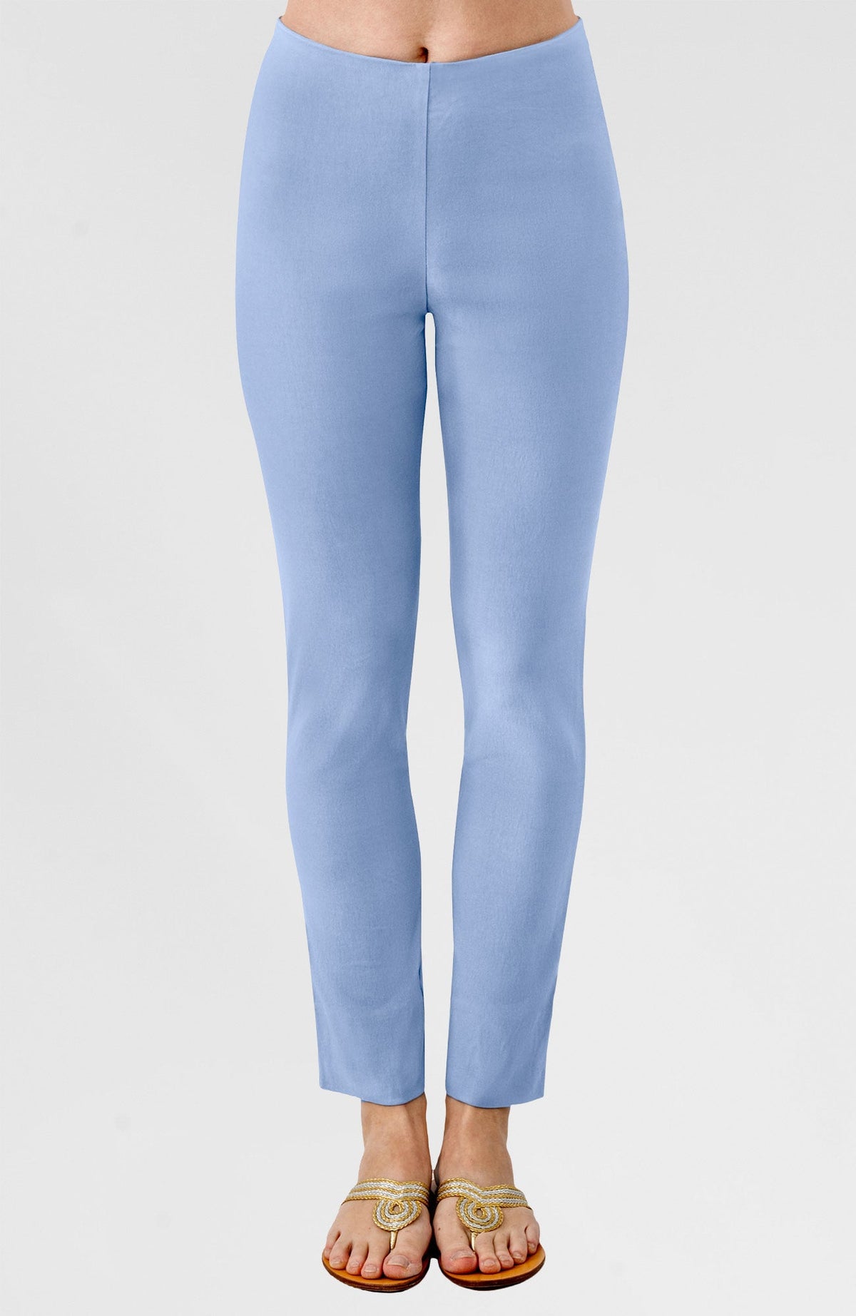 Gripeless Pull On Pants Solid - Neutrals Periwinkle