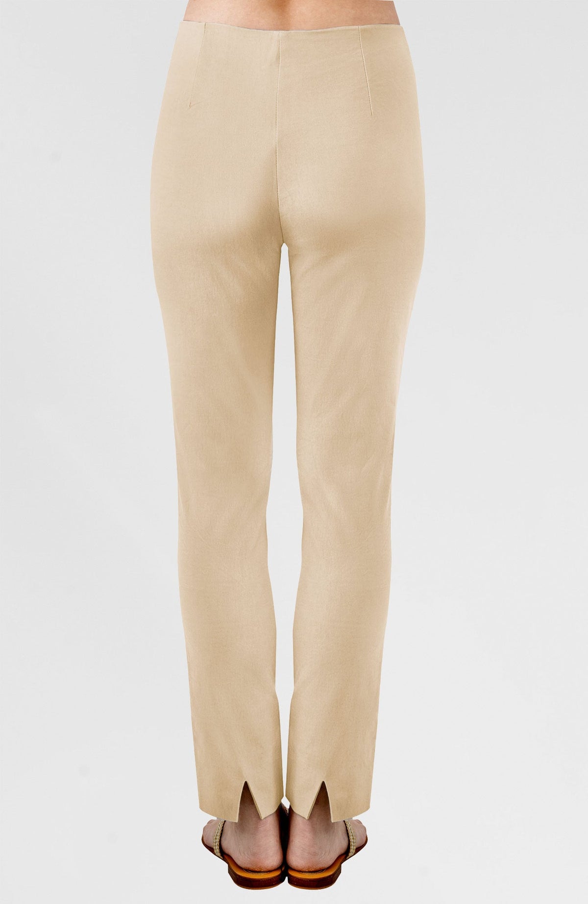 Gripeless Pull On Pants Solid - Neutrals Creme