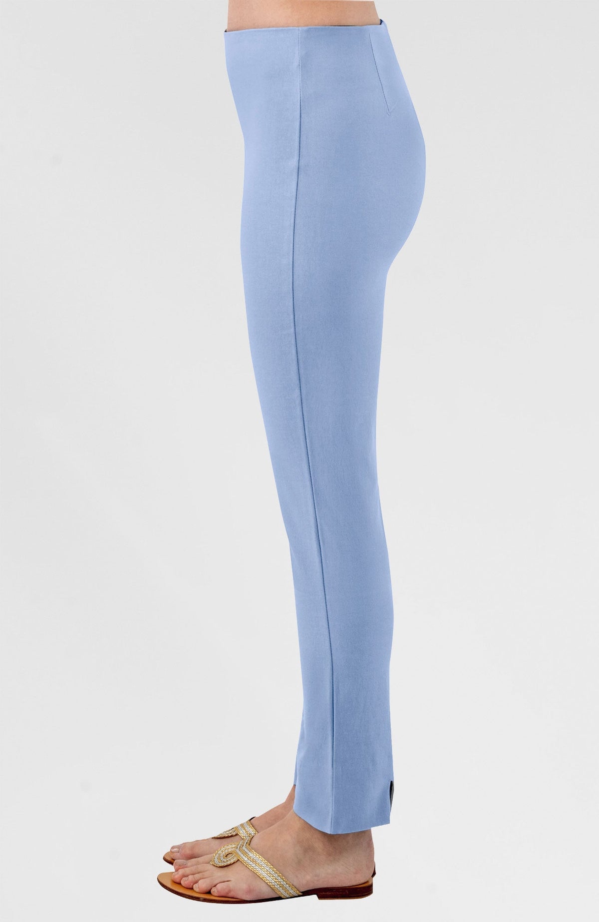 Gripeless Pull On Pants Solid - Neutrals Periwinkle