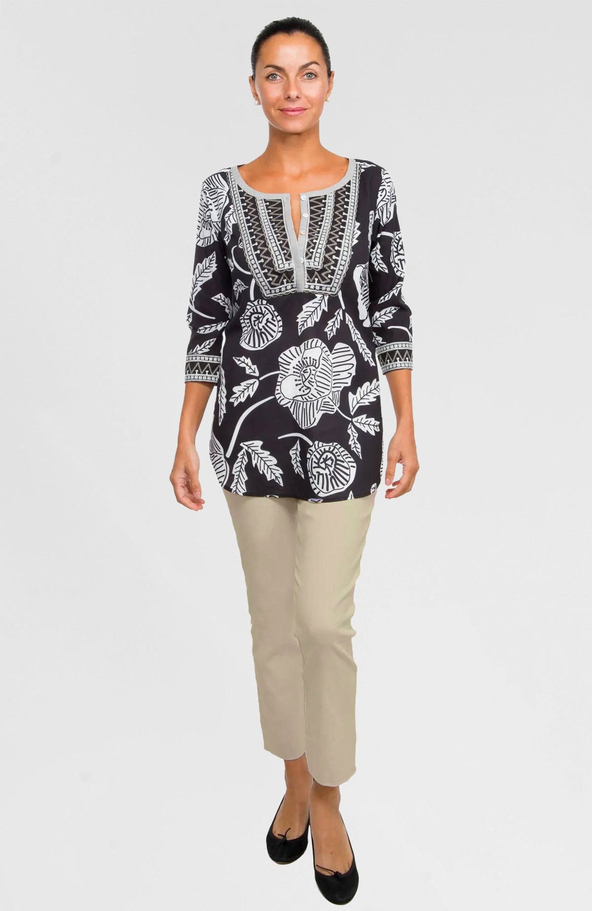 Gripeless Pull On Pants Solid - Neutrals Creme