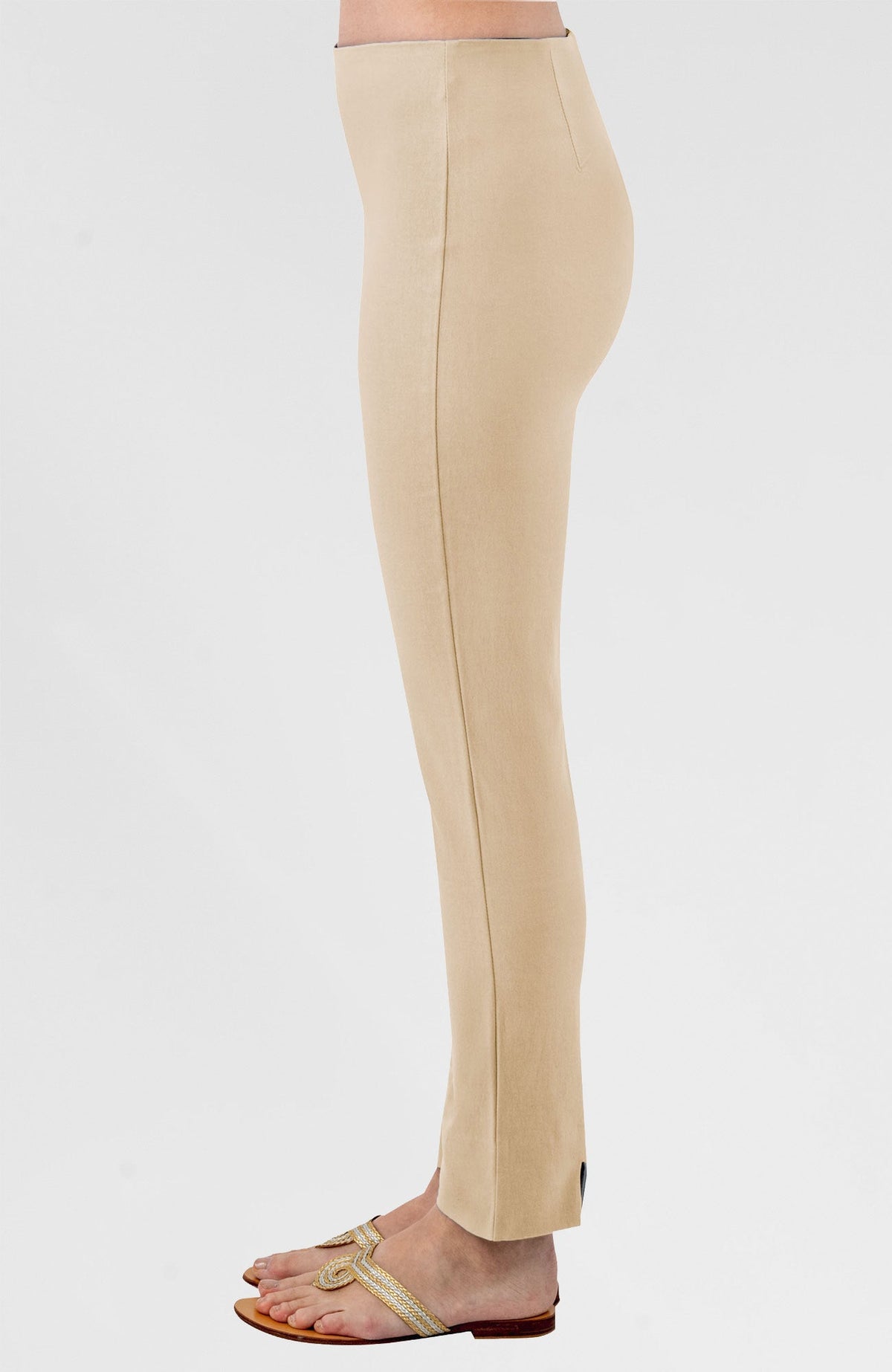 Gripeless Pull On Pants Solid - Neutrals Creme