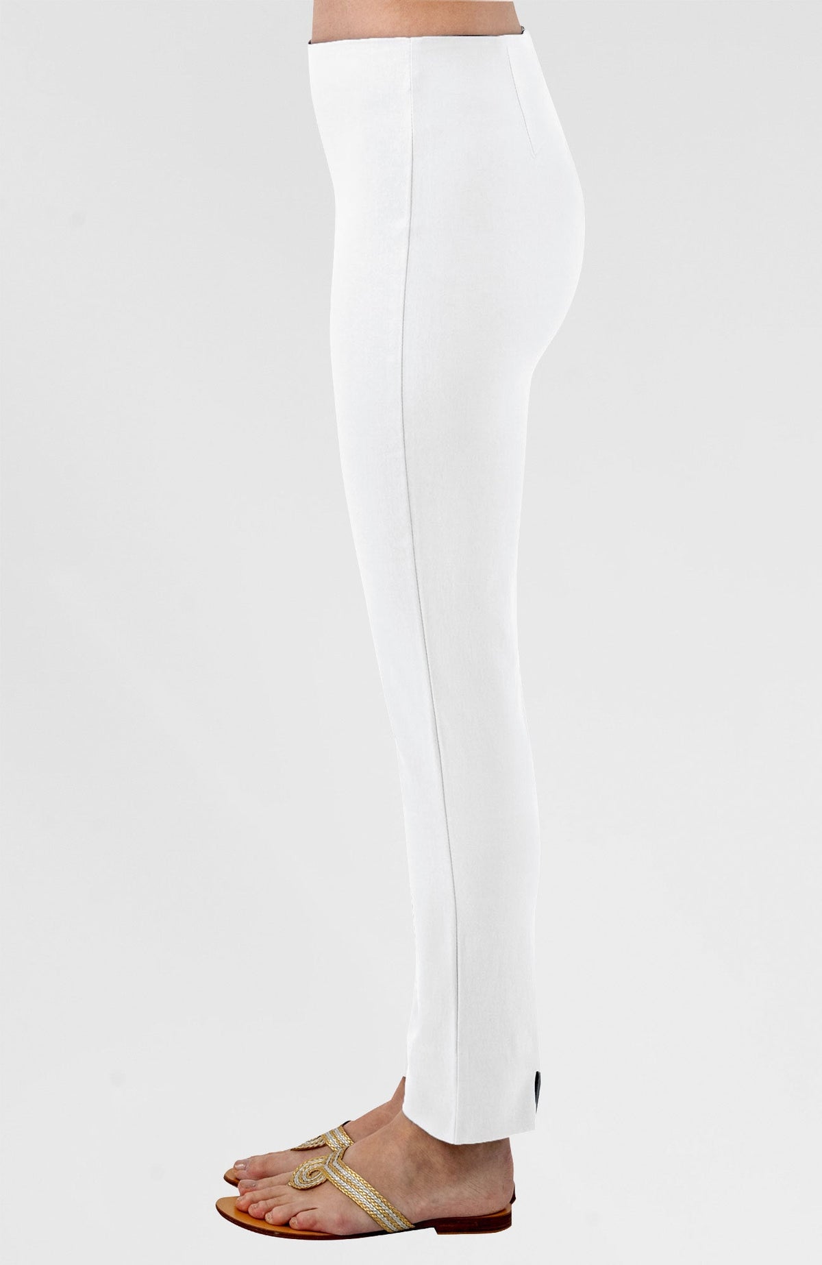 Gripeless Pull On Pants Solid - Neutrals White