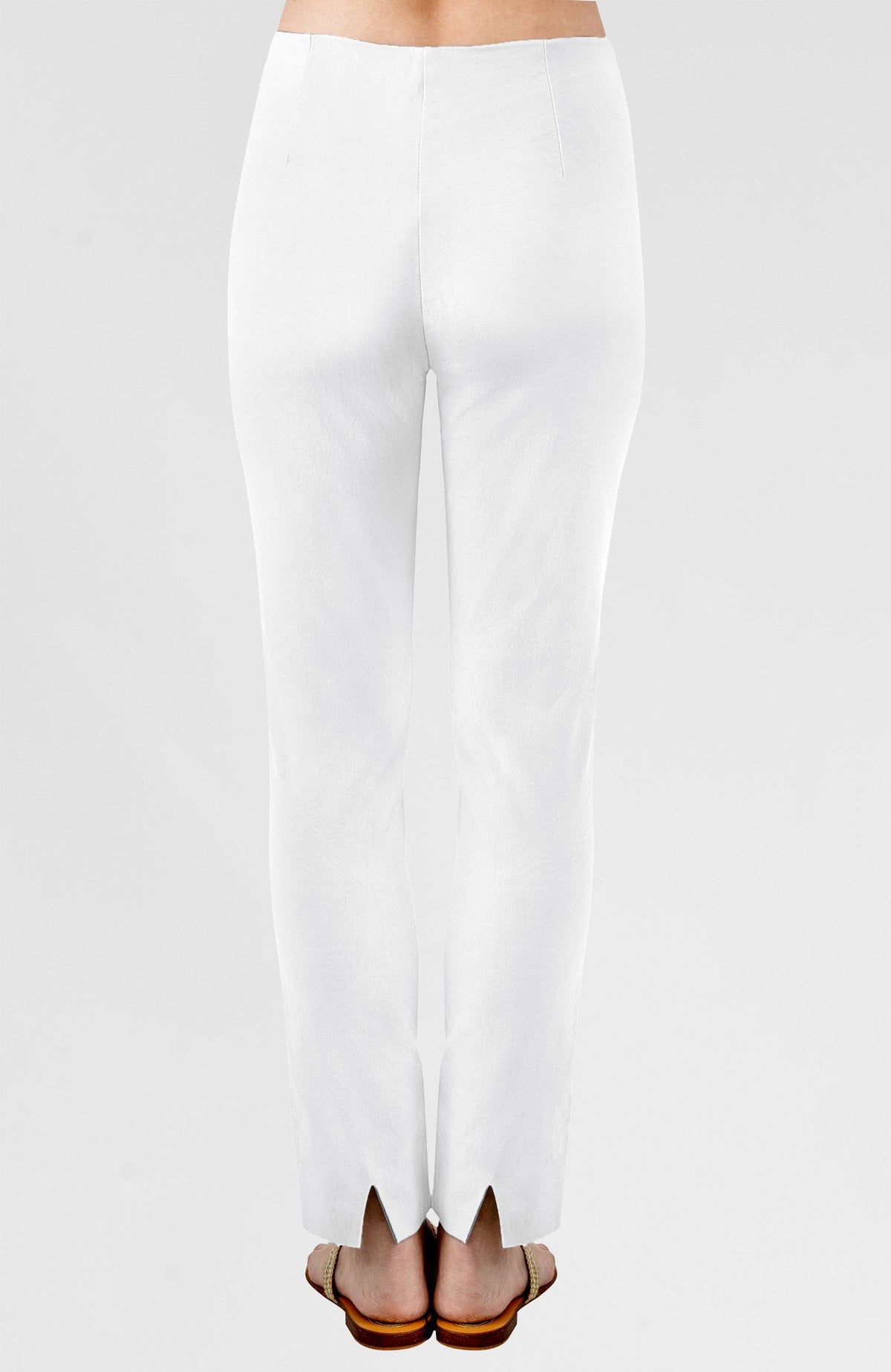 Gripeless Pull On Pants Solid - Neutrals White