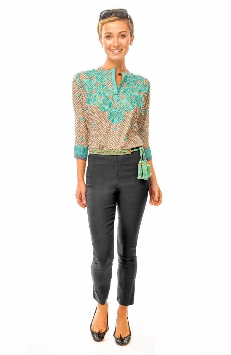 Gripeless Pull On Pants - Solid - Shrimp (XXS) Charcoal 27"