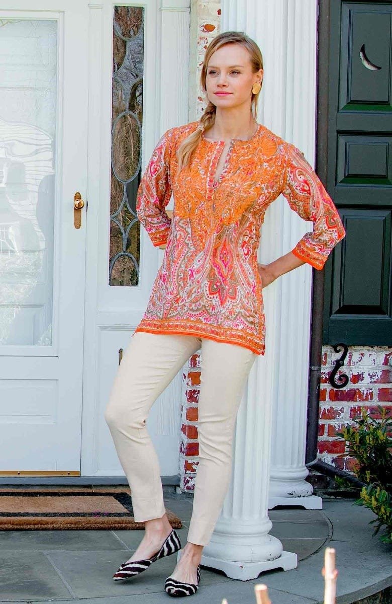 Gripeless Pull On Pants - Solid - Shrimp (XXS) Creme