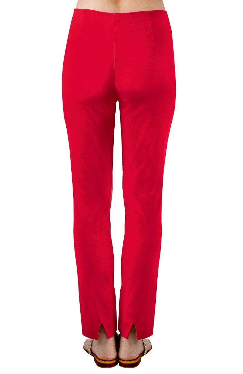 Gripeless Pull On Pants - Solid - Shrimp (XXS) Crimson