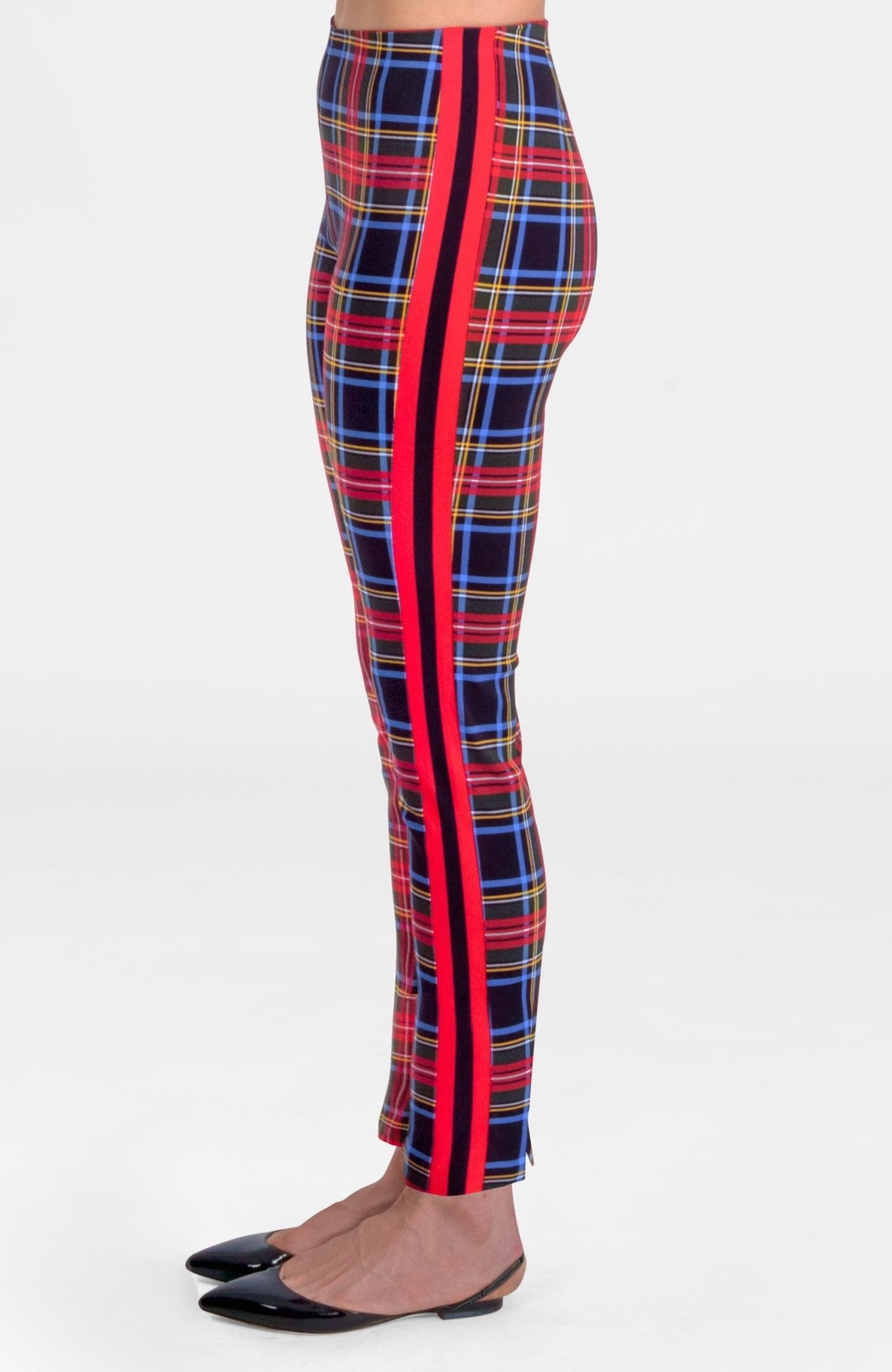 Gripeless Pull On Pants - Stewart Plaid Black Multi