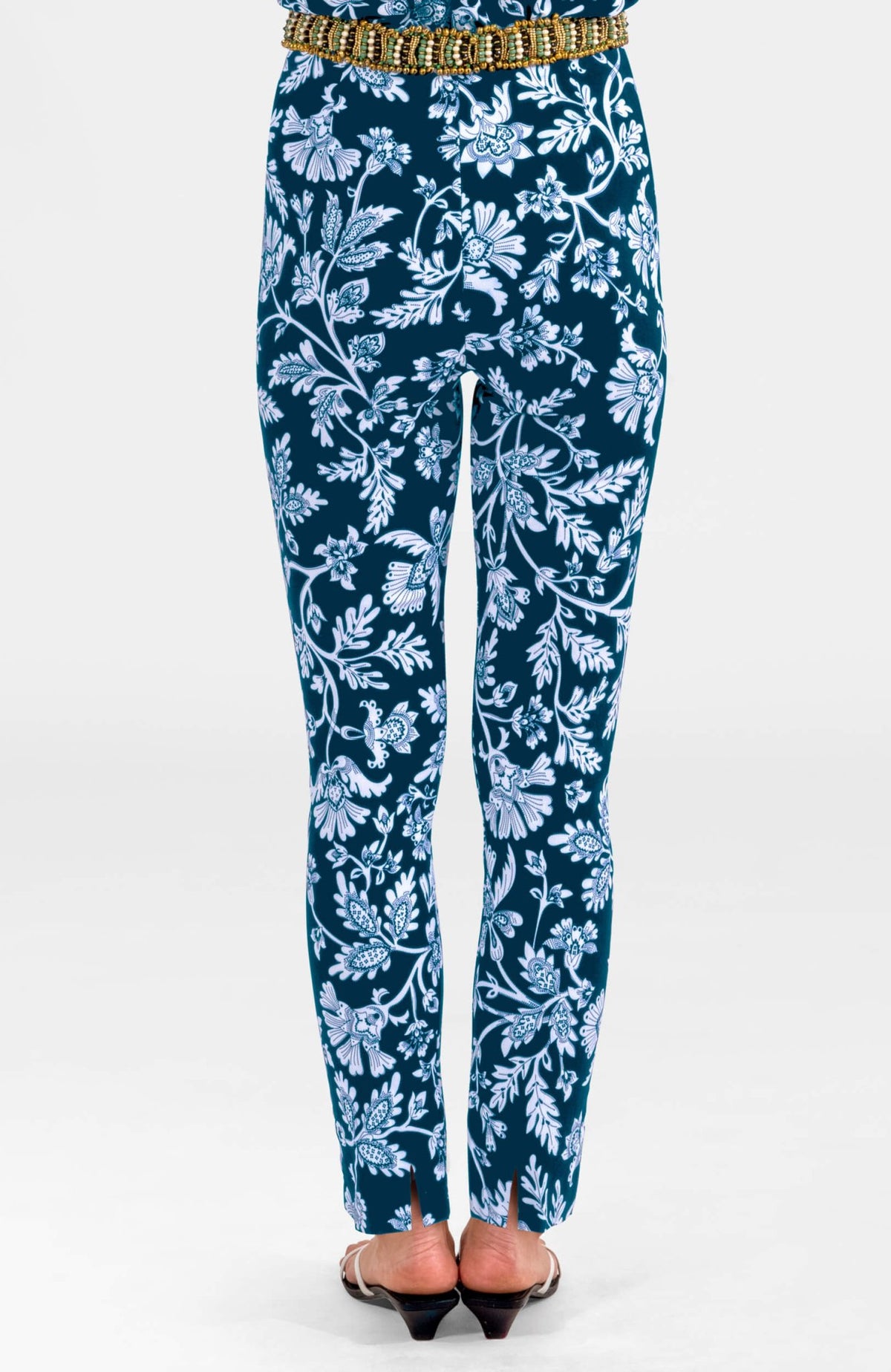 Gripeless Pull On Pants - Stunning Stippling Navy