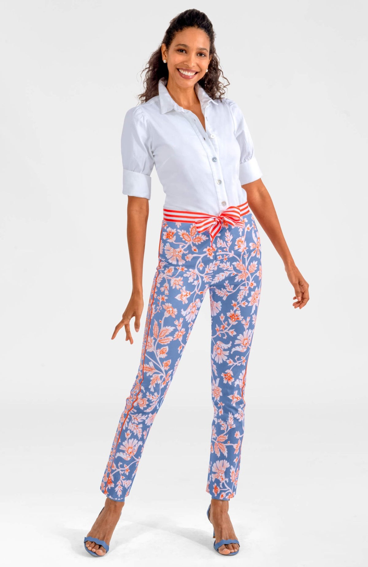 Gripeless Pull On Pants - Stunning Stippling Periwinkle