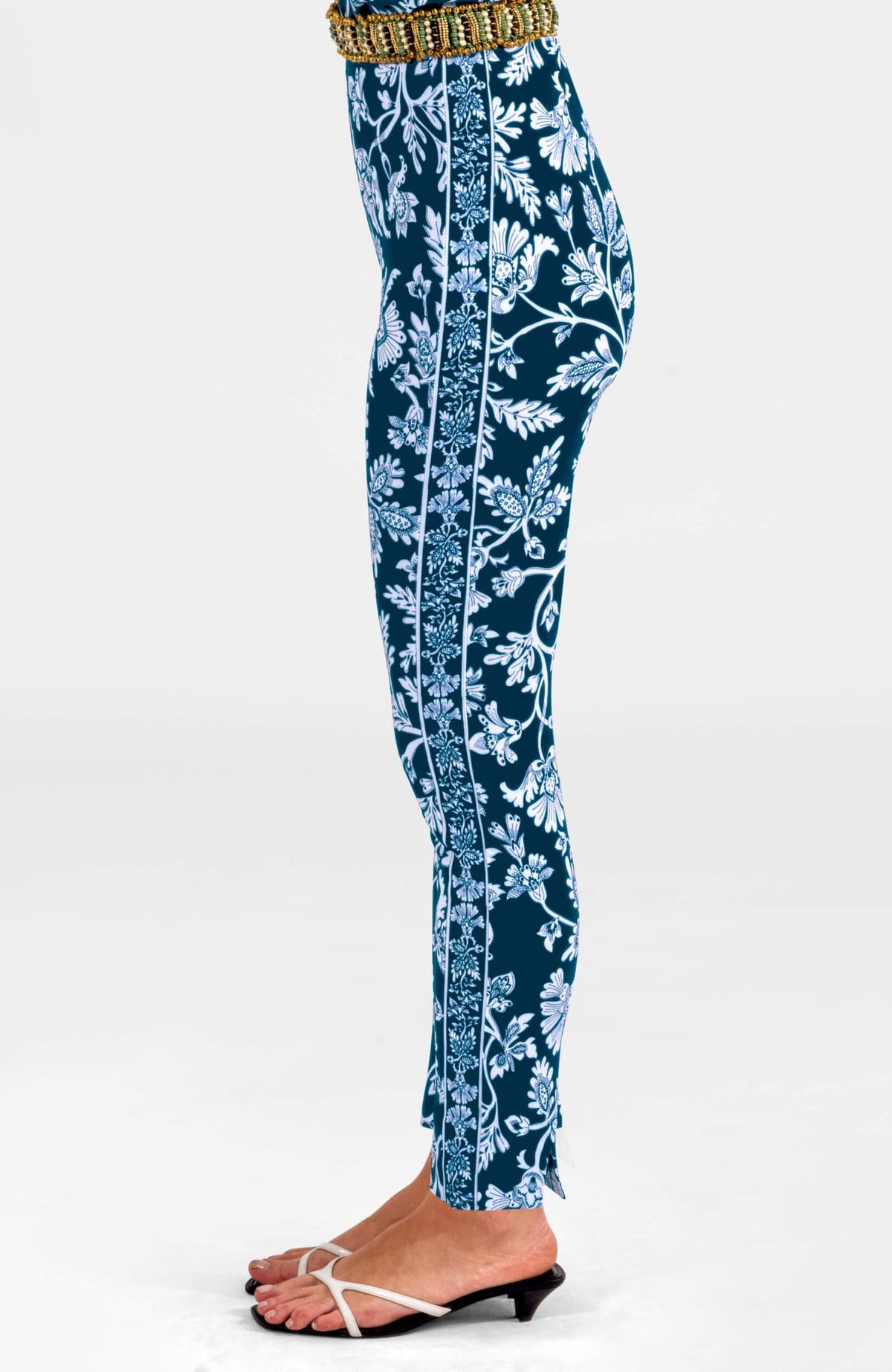 Gripeless Pull On Pants - Stunning Stippling Navy