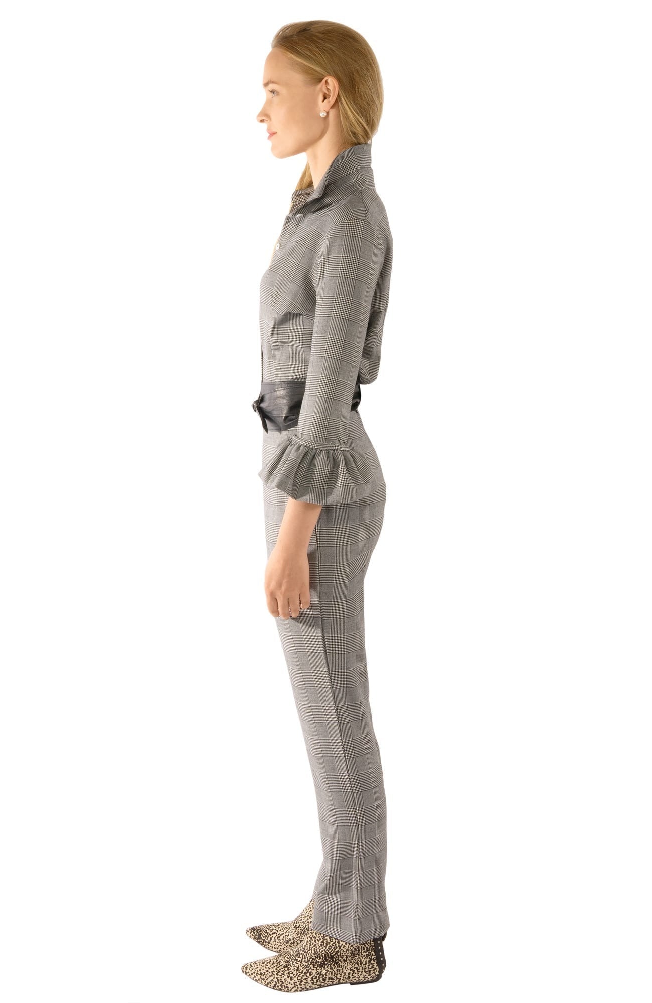 Gripeless Pull On Pants - The Wall Streeter - Final Sale Black White