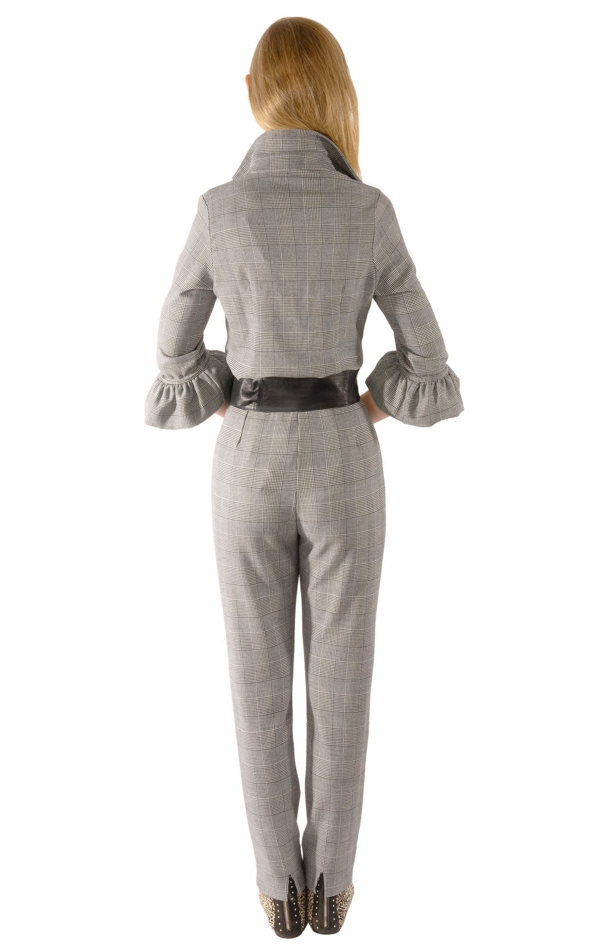 Gripeless Pull On Pants - The Wall Streeter - Final Sale Black White