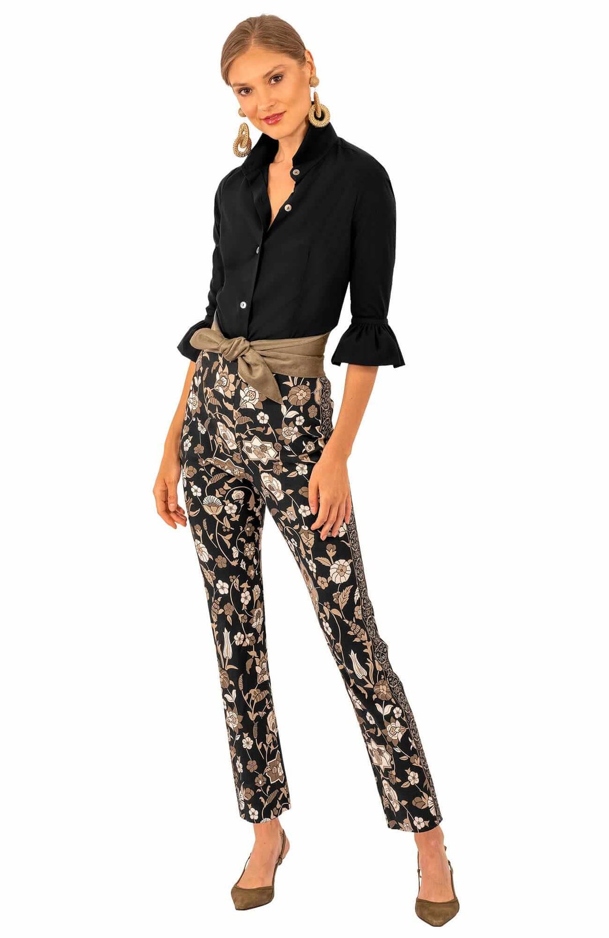 Gripeless Pull On Pants - Topkapi - Final Sale Black