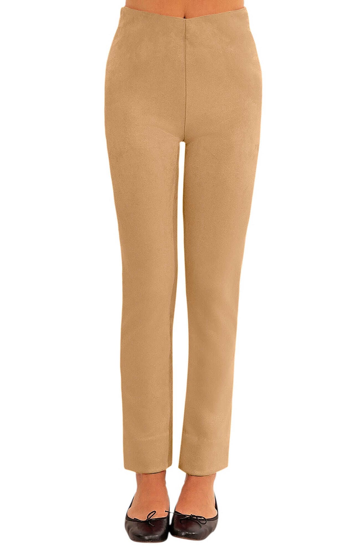Gripeless Pull On Pants - Ultra Suede Beige