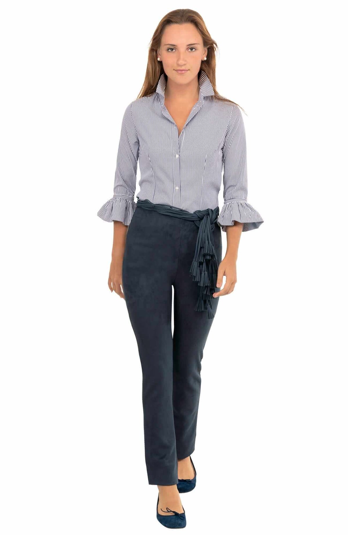 Gripeless Pull On Pants - Ultra Suede Navy