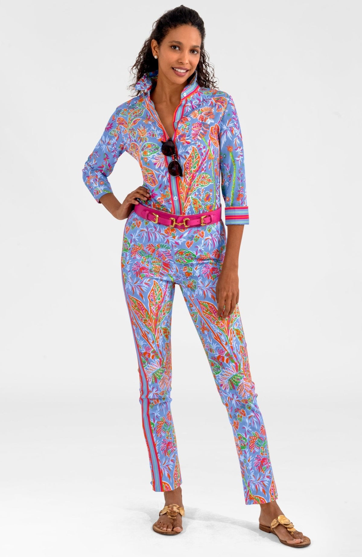 Gripeless Pull On Pants - Vintages Vines Peri