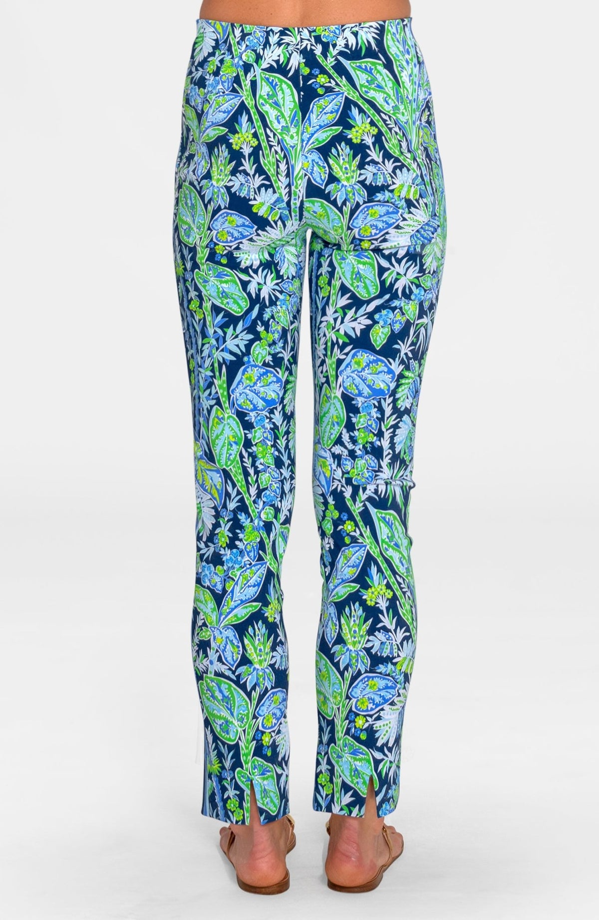 Gripeless Pull On Pants - Vintages Vines Navy