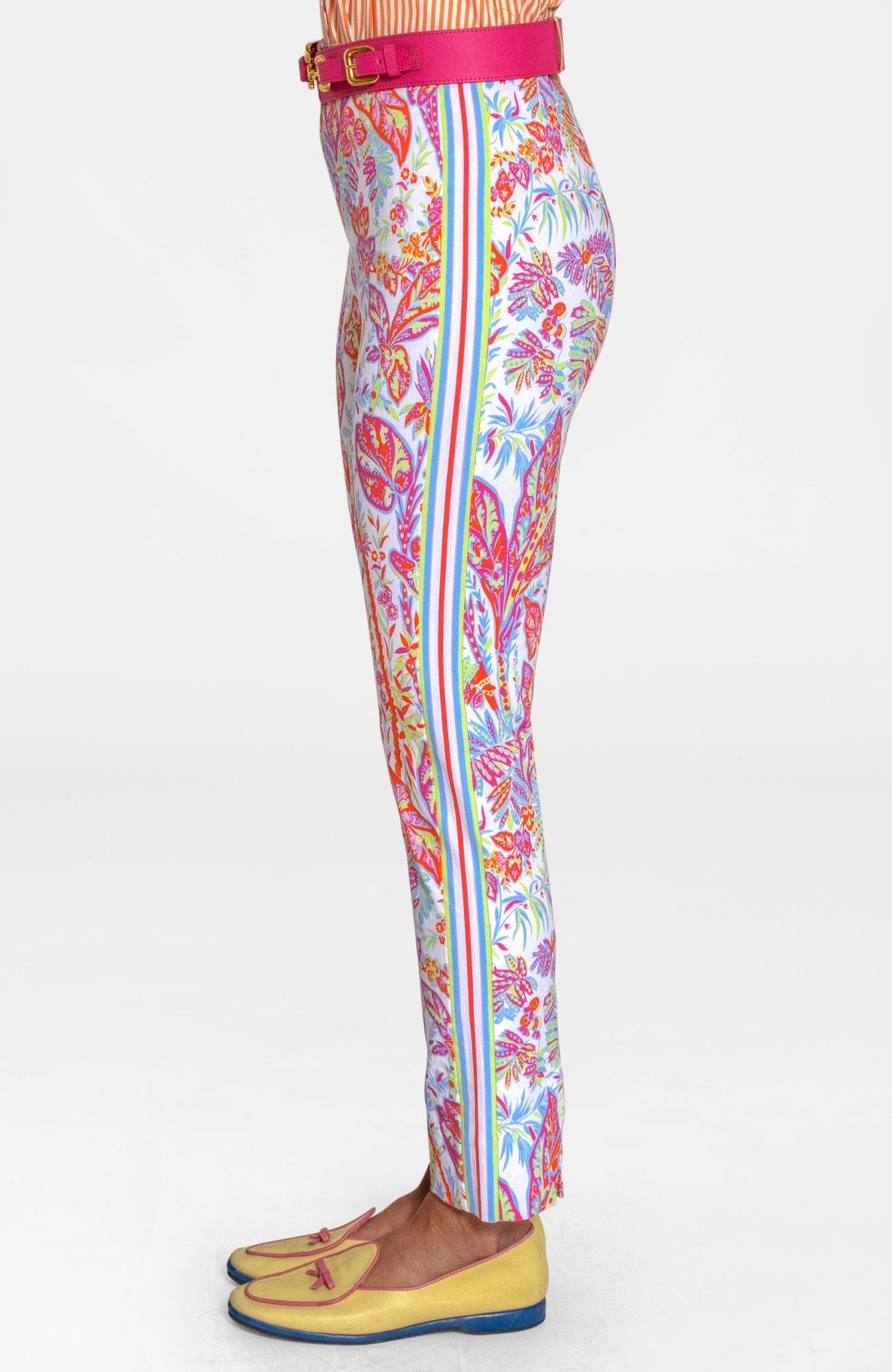 Gripeless Pull On Pants - Vintages Vines Brights