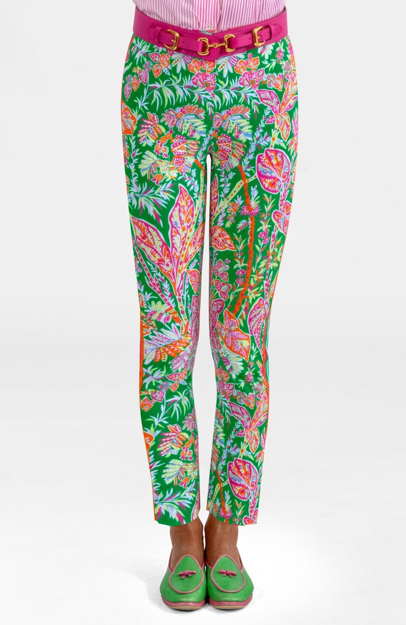 Gripeless Pull On Pants - Vintages Vines Kelly