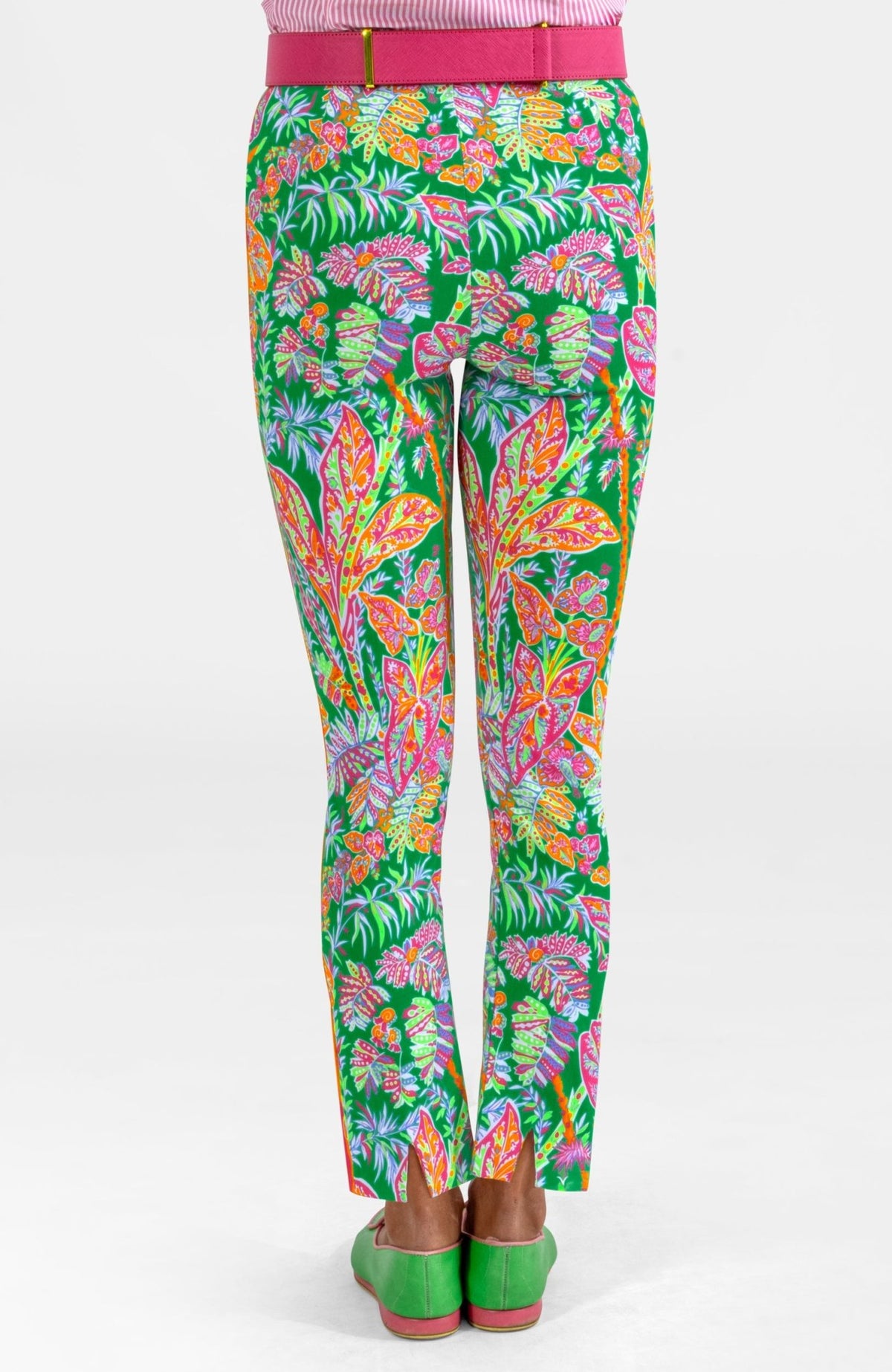 Gripeless Pull On Pants - Vintages Vines Kelly