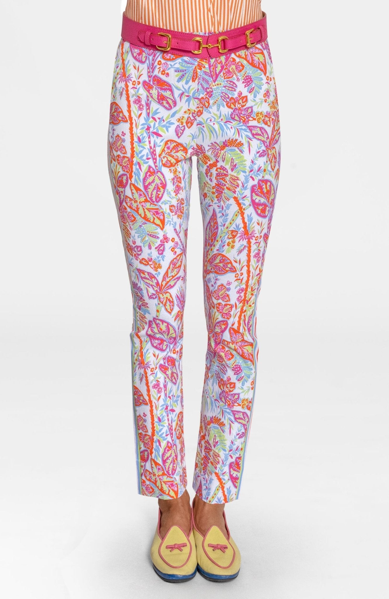 Gripeless Pull On Pants - Vintages Vines Brights