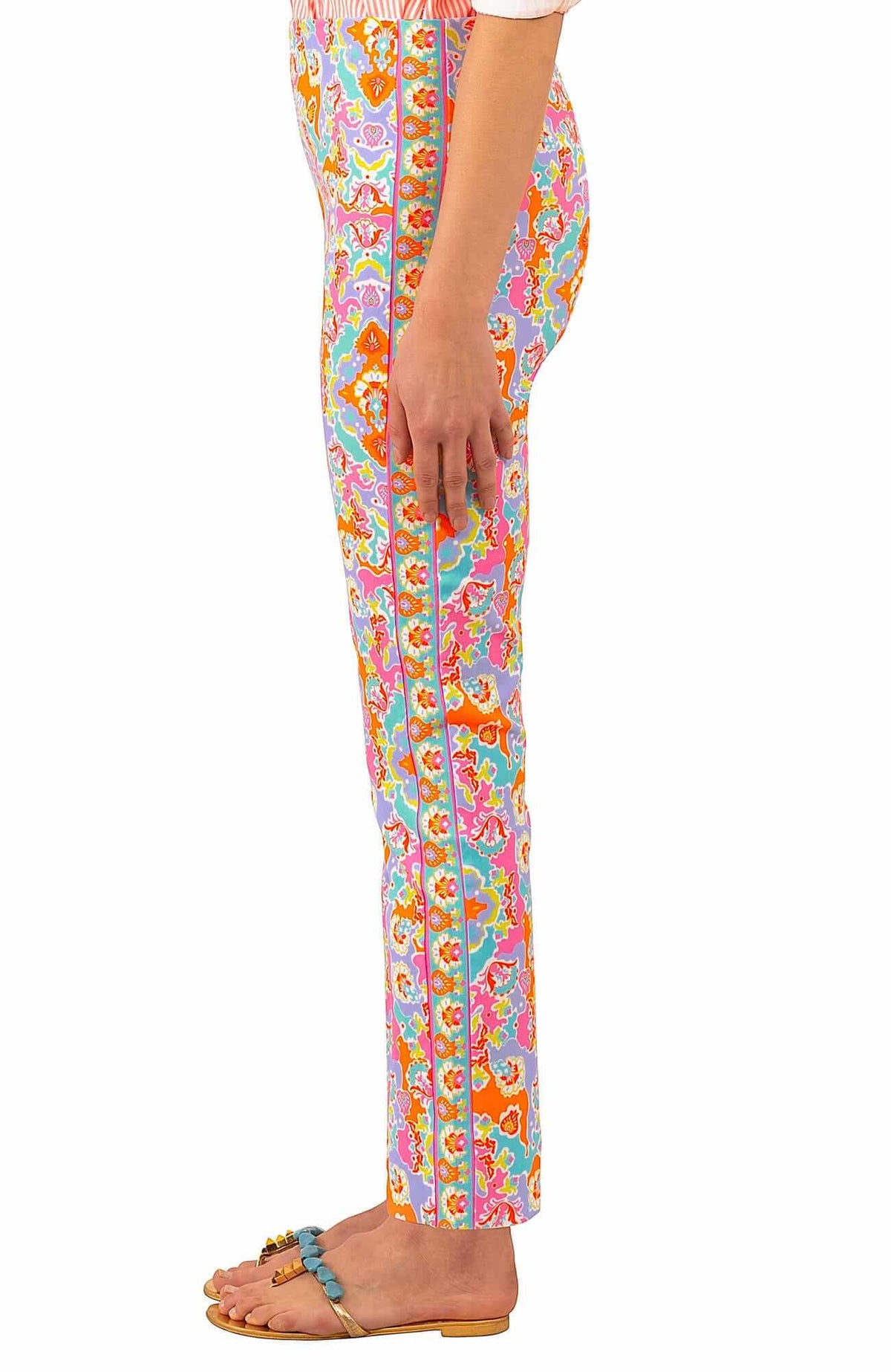 Gripeless Pull On Pants - Watteau - Final Sale Turquoise