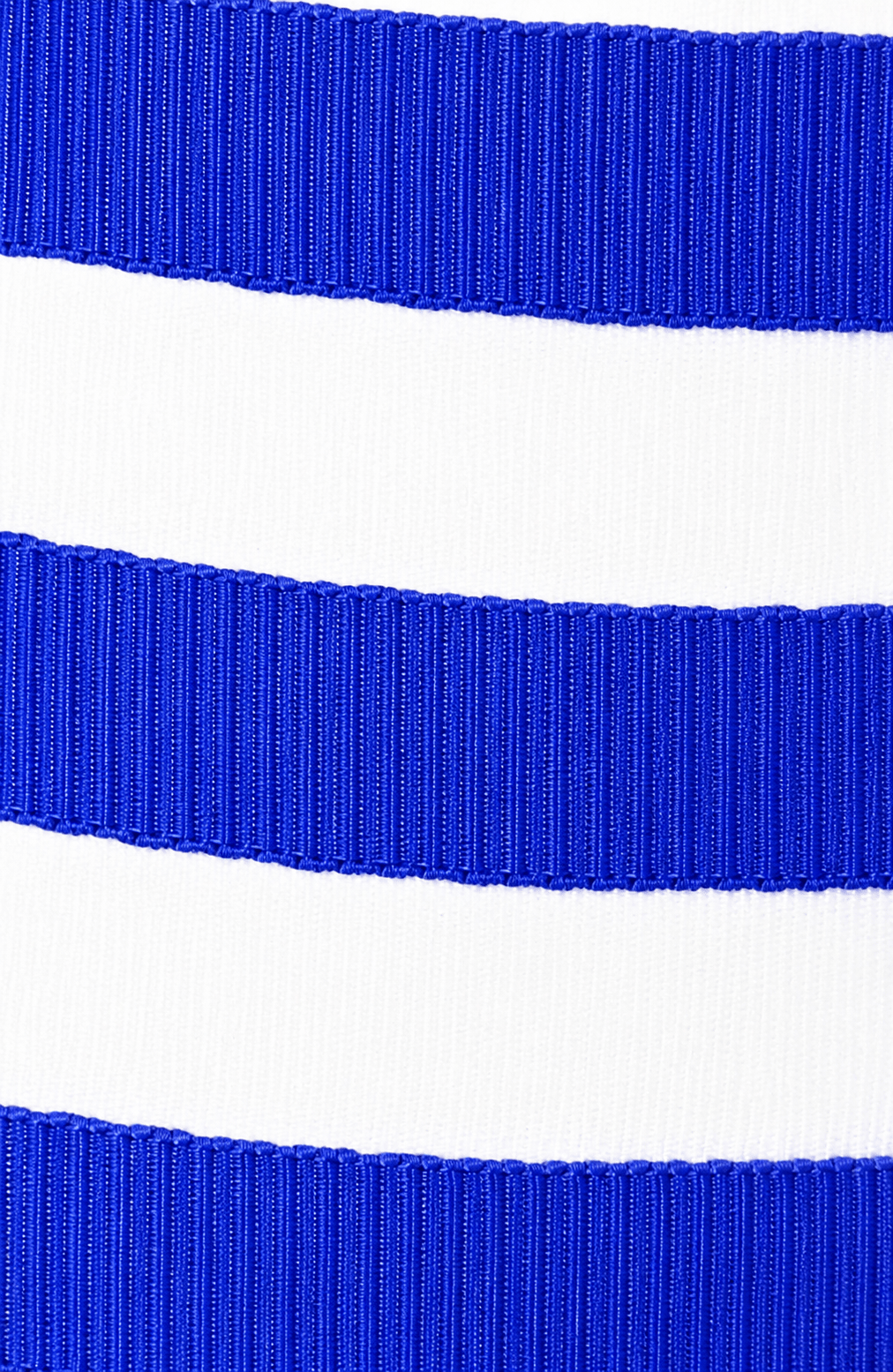 Grosgrain Ribbon Two Yards - Stripe Blue White
