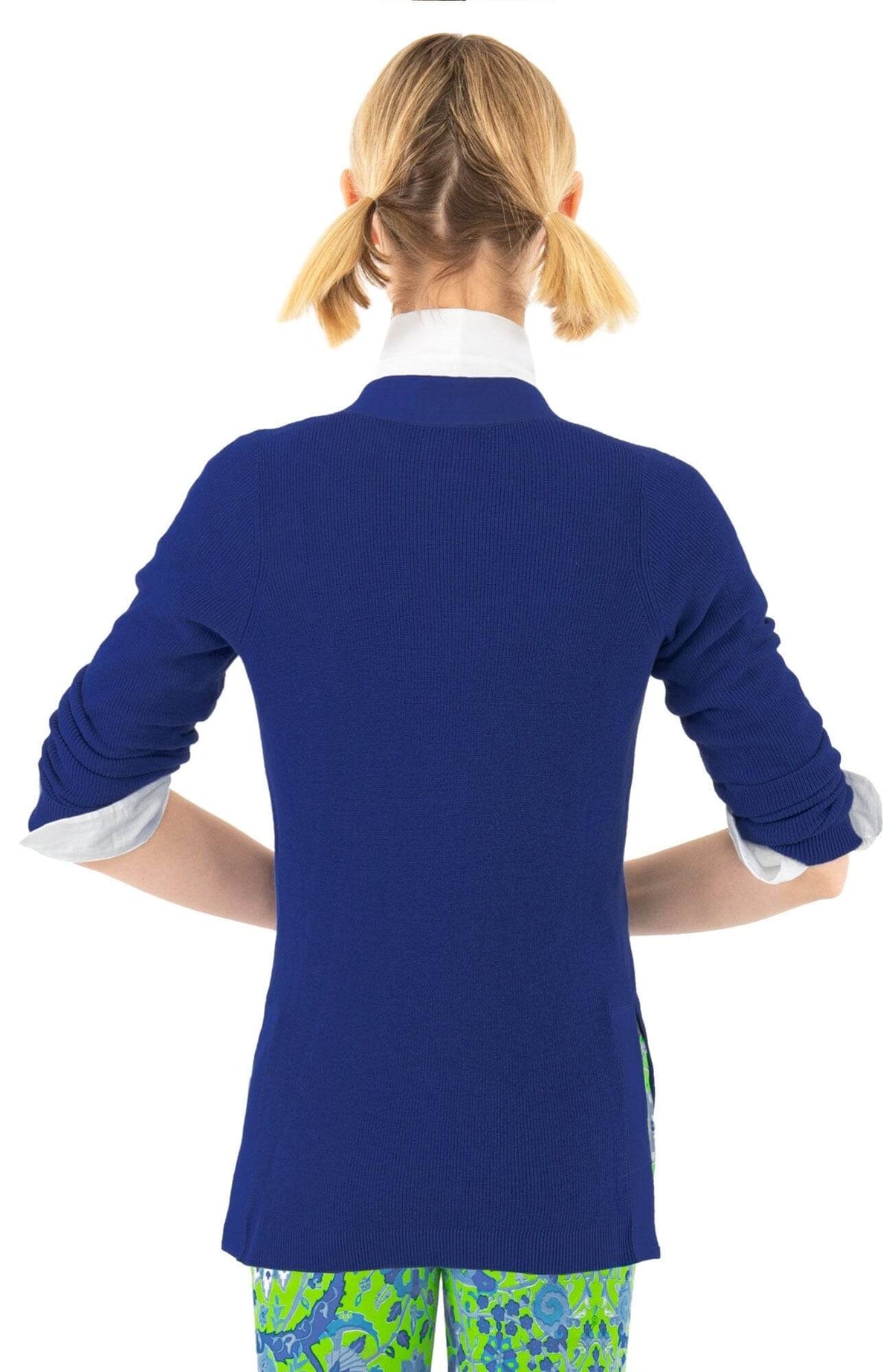 Grosgrain Heaven Cardigan Royal