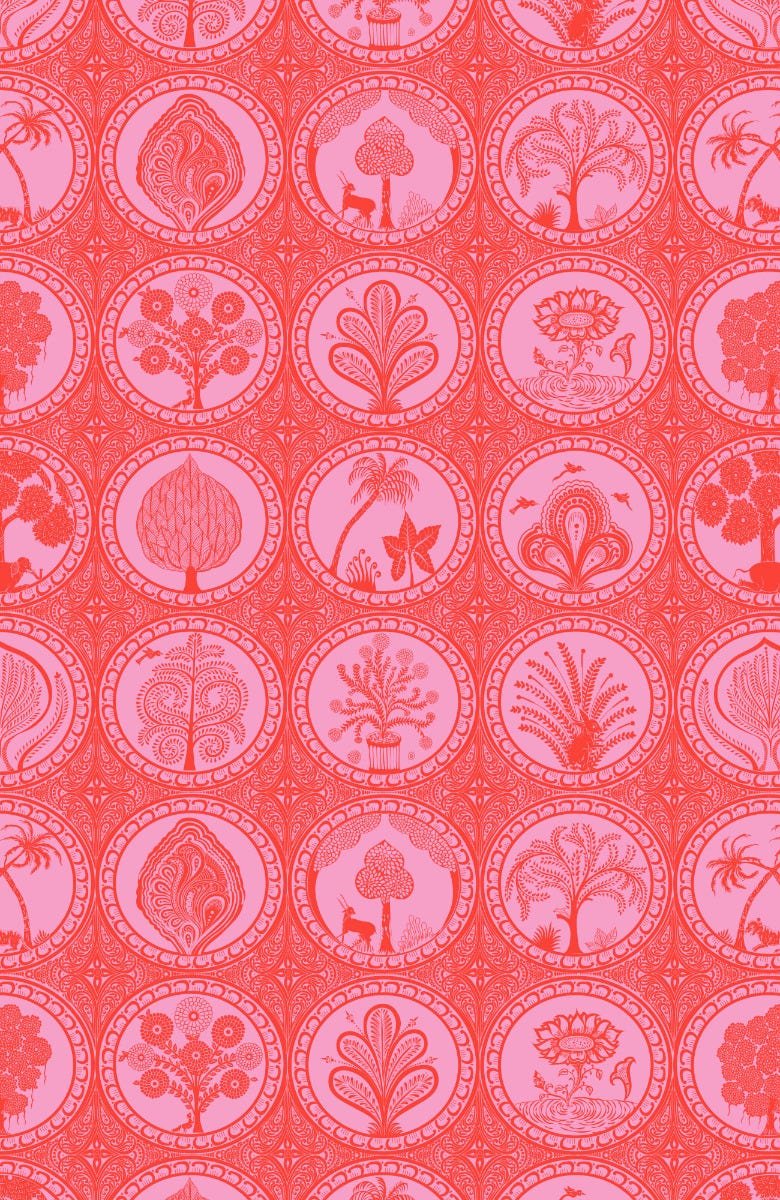 Haight Ashbury Skirt/Dress - Circle of Love Pink Red One Size