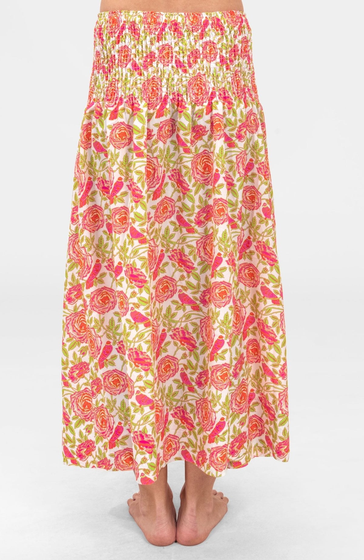 Haight Ashbury Skirt/Dress - Smell The Roses Pink Lime One Size