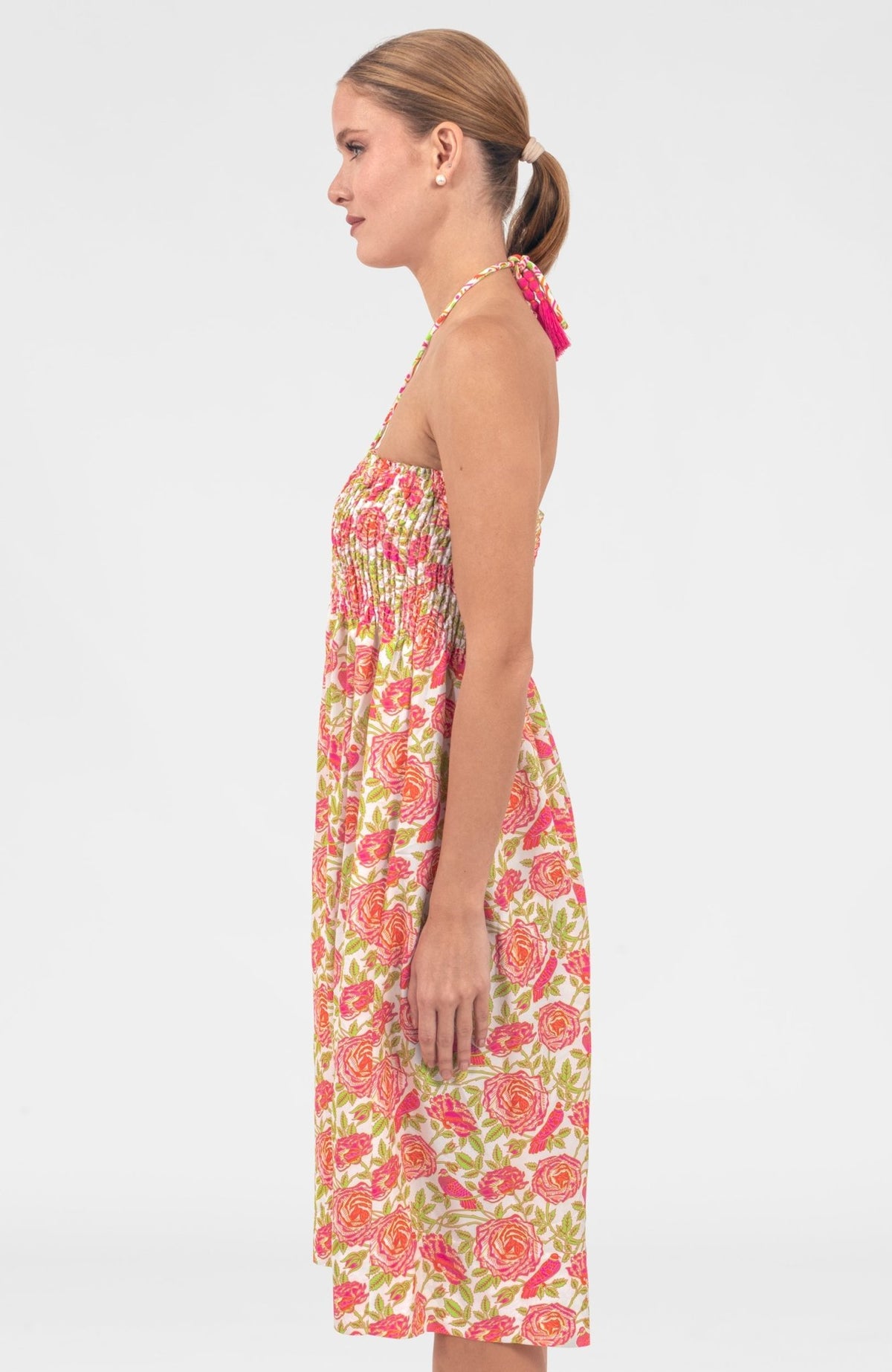 Haight Ashbury Skirt/Dress - Smell The Roses Pink Lime One Size