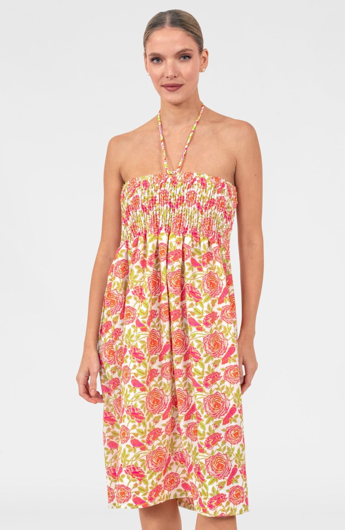 Haight Ashbury Skirt/Dress - Smell The Roses Pink Lime One Size