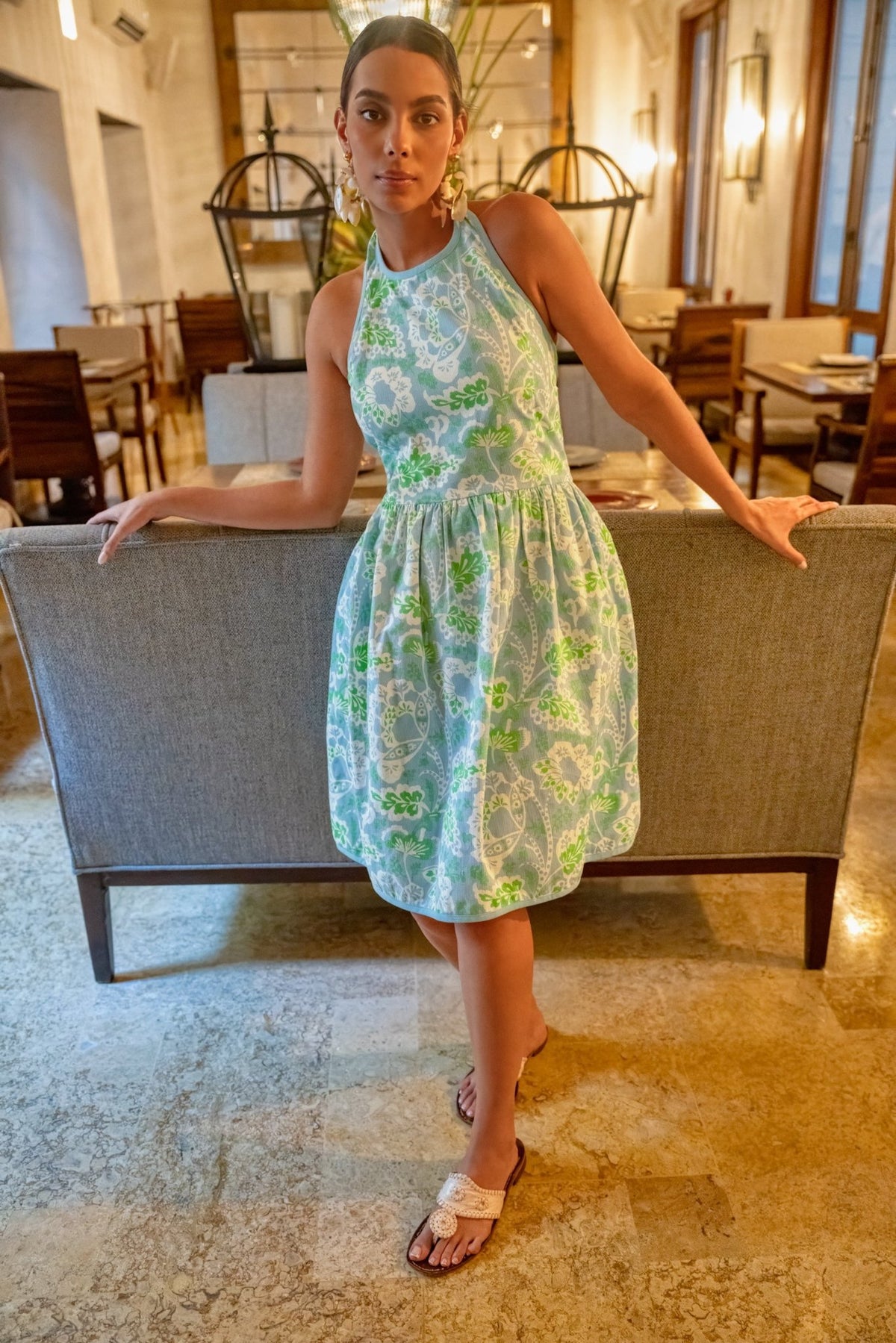 Halter Heaven Dress - Flora Kelly Peri