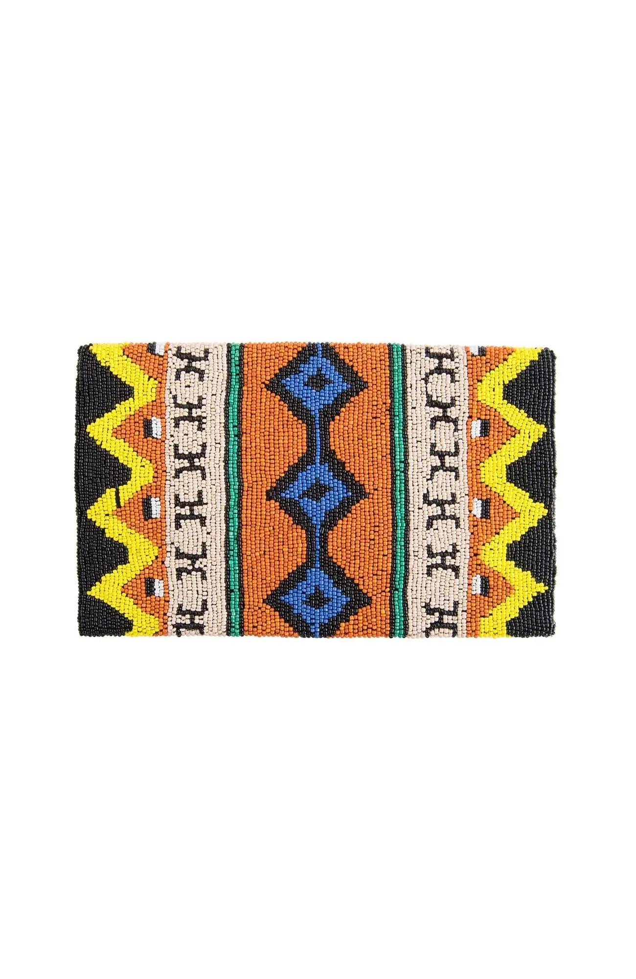 Hand beaded Clutch - Azteca