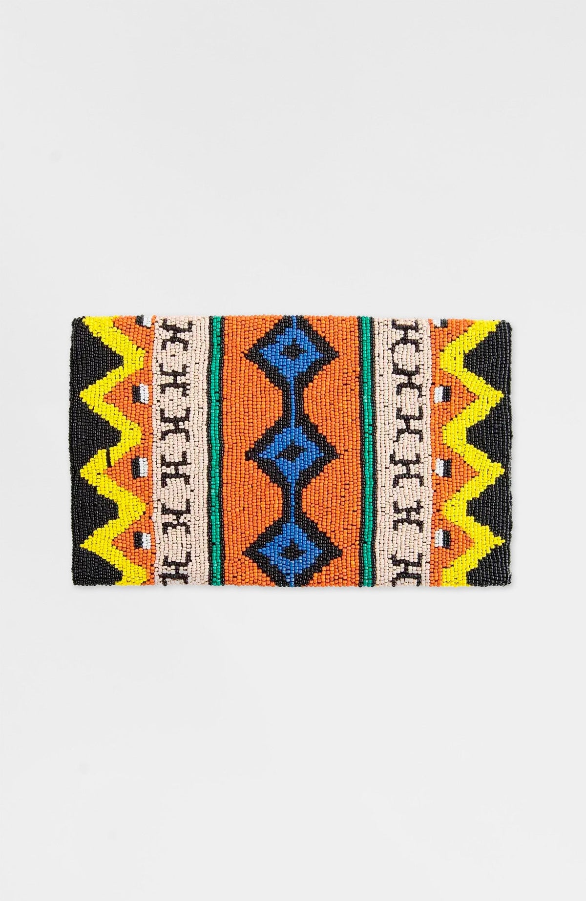 Hand beaded Clutch - Azteca