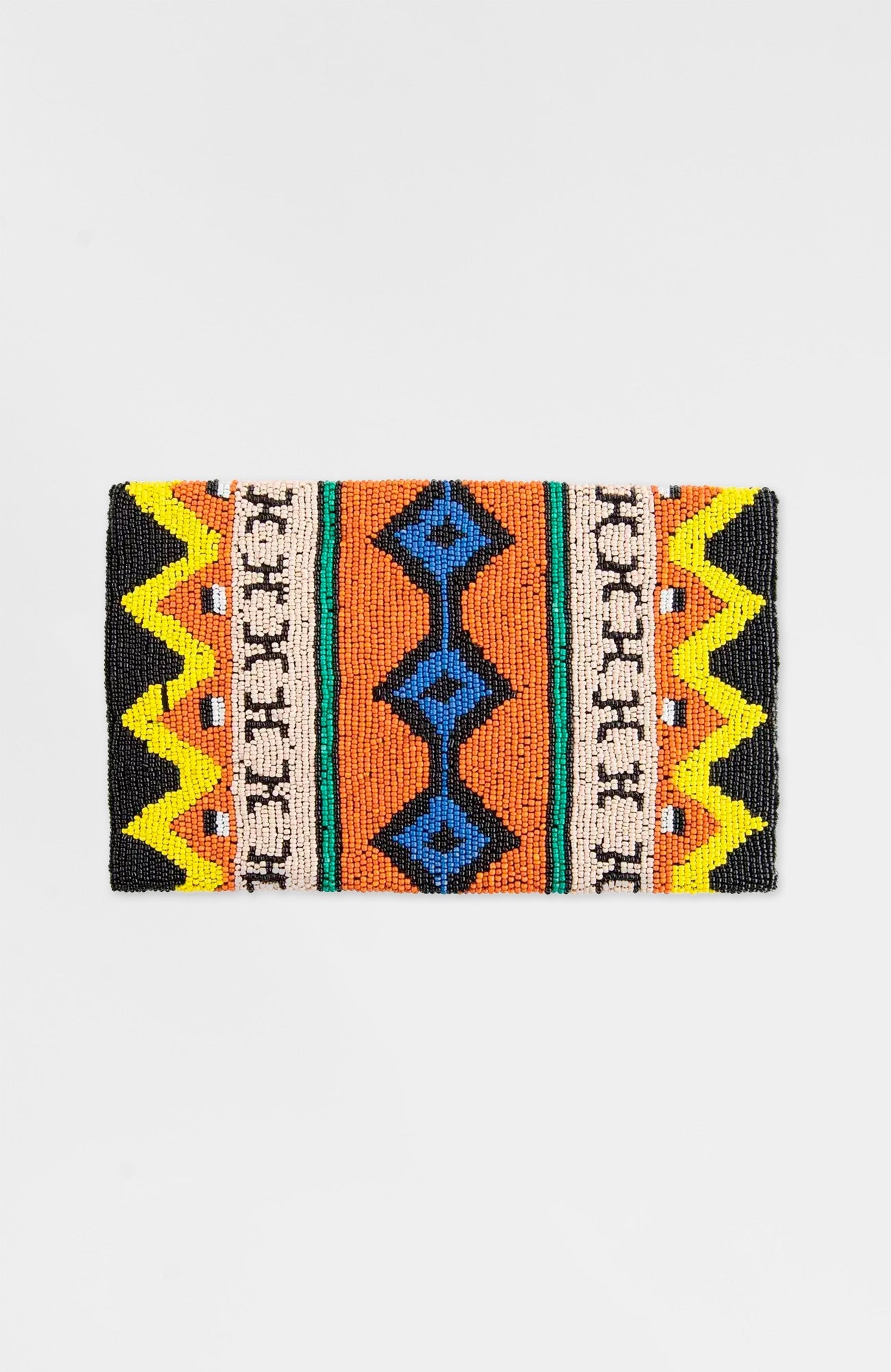 Hand beaded Clutch - Azteca
