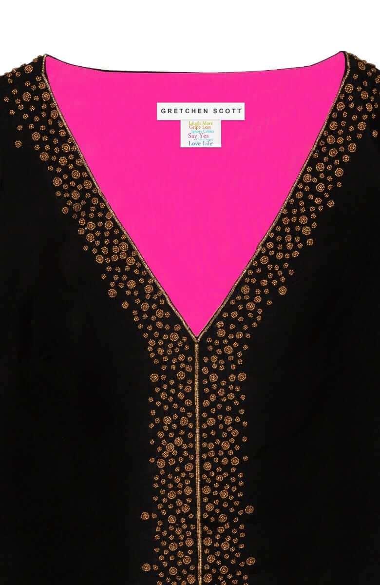 Hand Beaded Kurta - Simply Chic - Final Sale Black