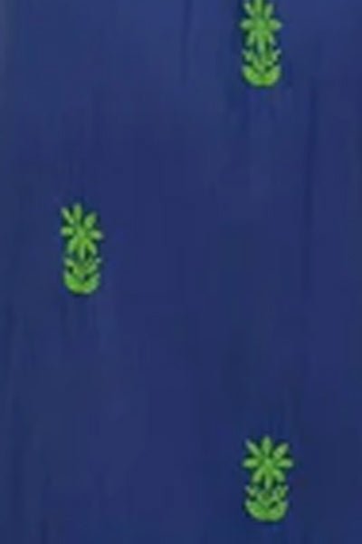 Hand Embroidered Midi Dress - Fiesta Time - Final Sale Royal Kelly