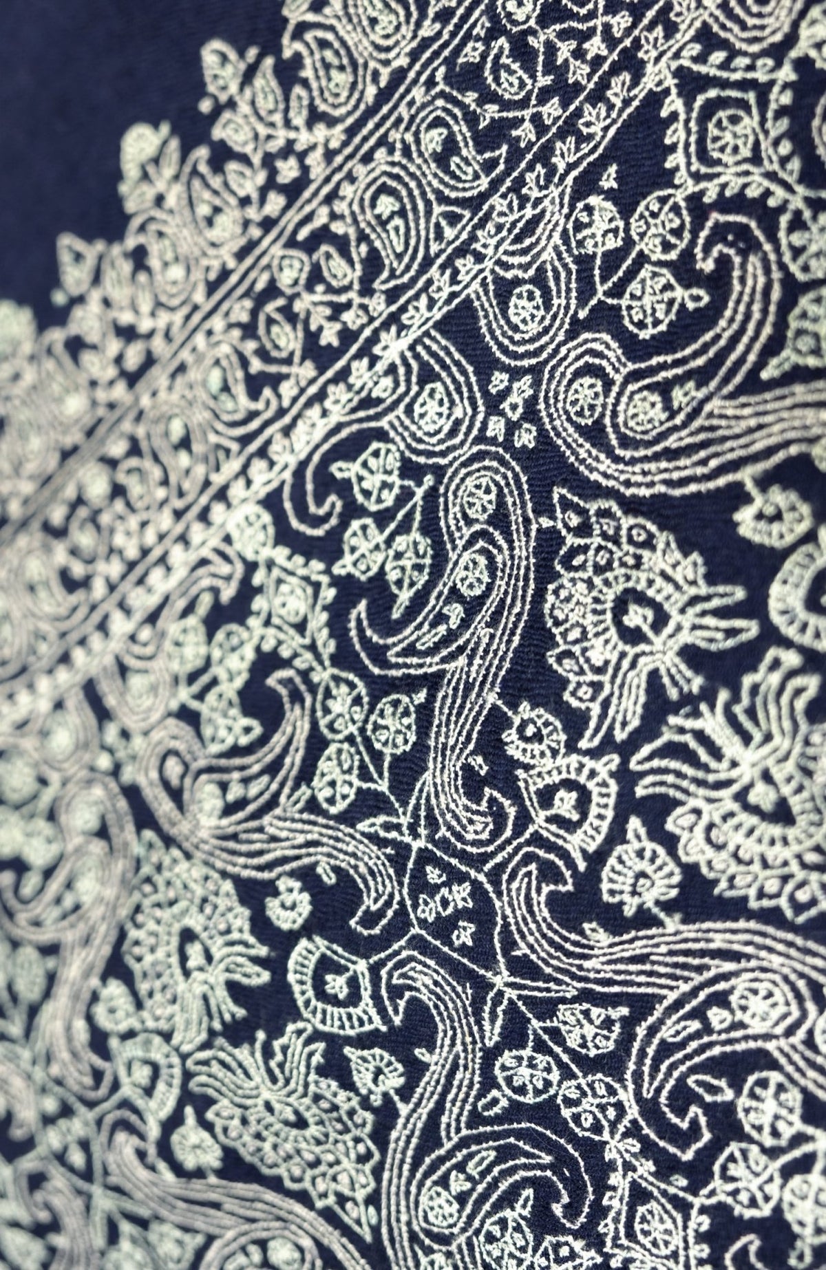 Hand Woven Cashmere Pashmina - Blue Multi