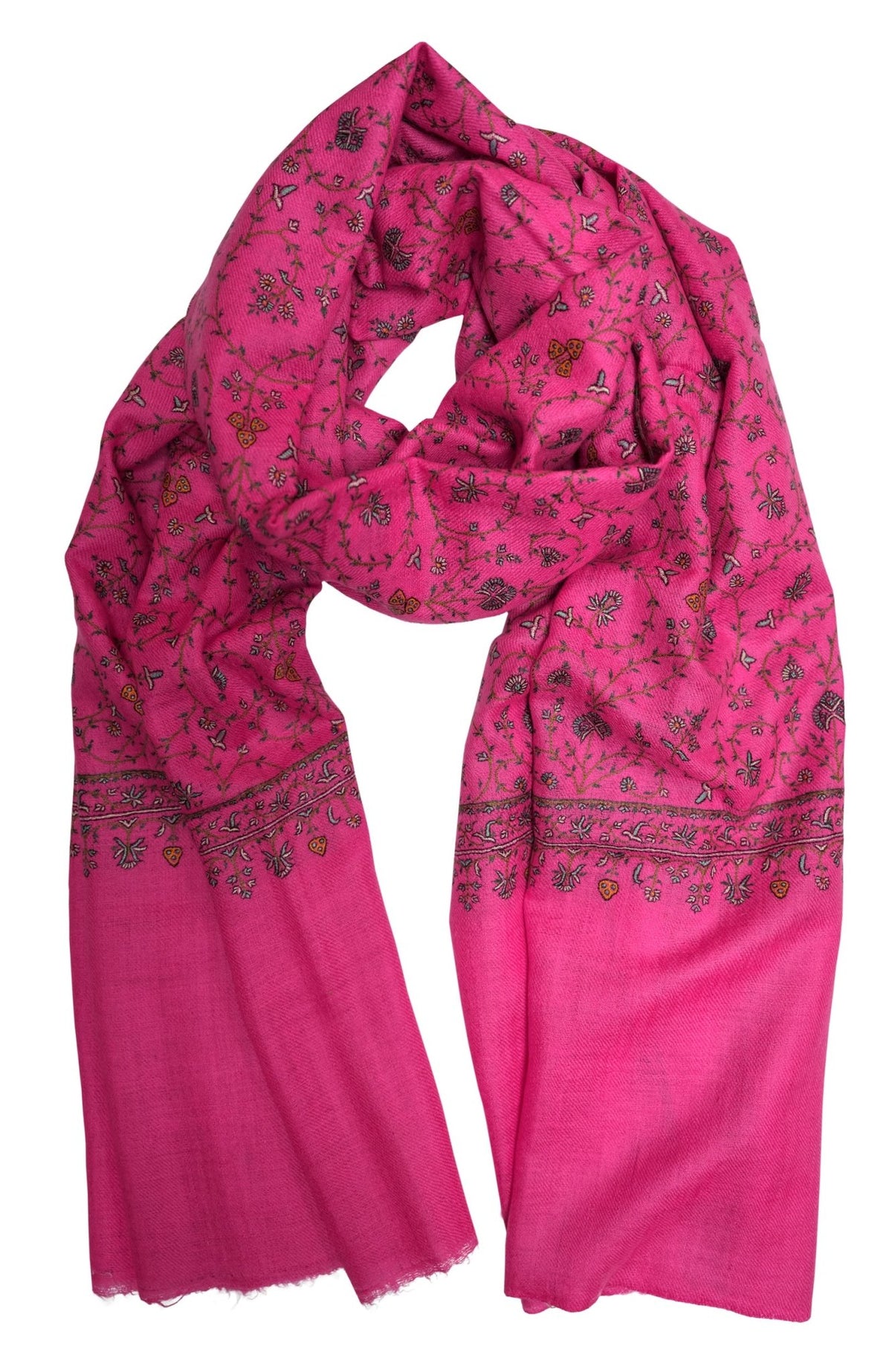 Hand Woven Cashmere Pashmina - Pink