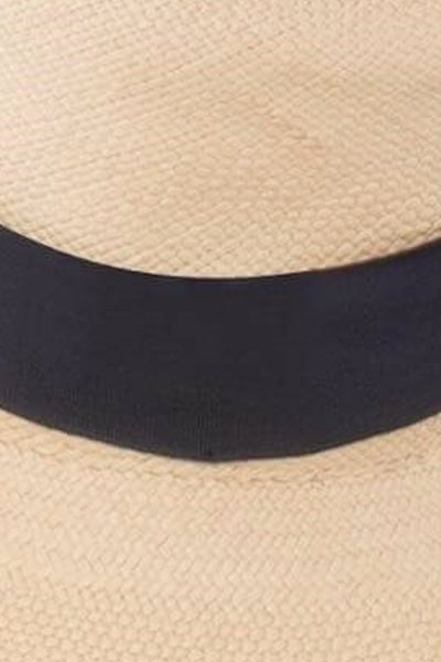 Hand Woven Panama Hat - Antibes Navy